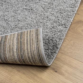 Shaggy-Teppich PAMPLONA Hochflor Modern Grau 60x110 cm