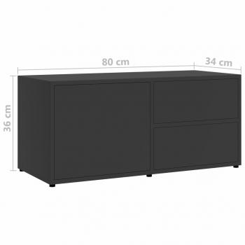 TV-Schrank Grau 80x34x36 cm Holzwerkstoff