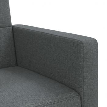 Schlafsofa mit Kissen Dunkelgrau Stoff