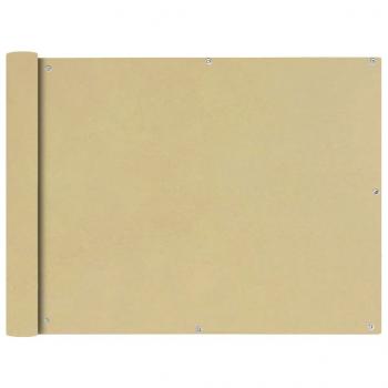 ARDEBO.de - Balkonsichtschutz Oxfordgewebe 90x600 cm Beige