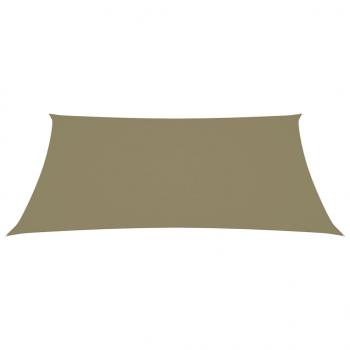 Sonnensegel Oxford-Gewebe Rechteckig 2,5x4 m Beige