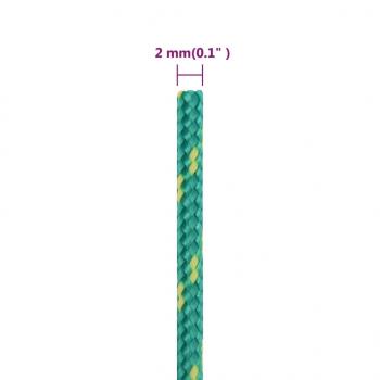 Bootsseil Grün 2 mm 500 m Polypropylen