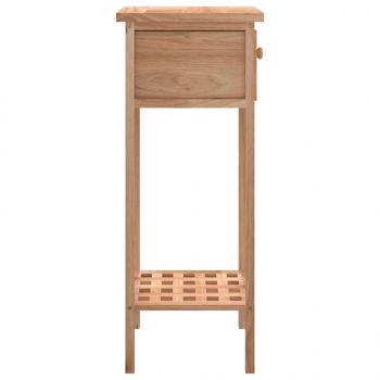 Beistelltisch mit Schublade 25x25x60 cm Massivholz Nussbaum 