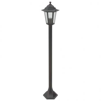 Garten-Pollerleuchte 6 Stk. E27 110 cm Aluminium Bronzefarben 