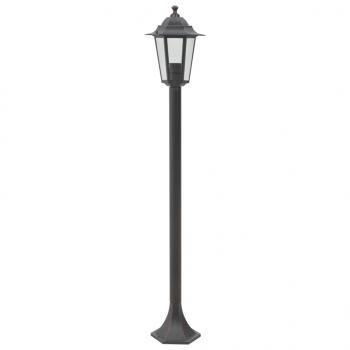 Garten-Pollerleuchte 6 Stk. E27 110 cm Aluminium Bronzefarben 