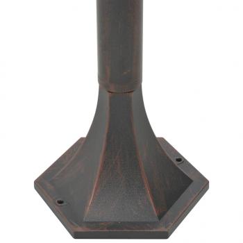 Garten-Pollerleuchte 6 Stk. E27 110 cm Aluminium Bronzefarben 