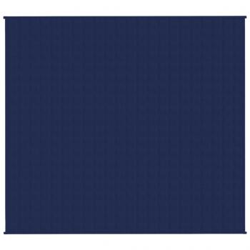 Gewichtsdecke Blau 200x230 cm 13 kg Stoff