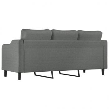 3-Sitzer-Sofa Dunkelgrau 180 cm Stoff