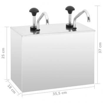 Saucen-Spender Edelstahl 2 x 3,5 L