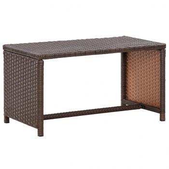 ARDEBO.de - Couchtisch Braun 70x40x38 cm Poly Rattan