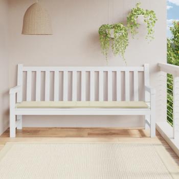 ARDEBO.de - Gartenbank-Auflage Creme 200x50x3 cm Oxford-Gewebe