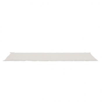 Gartenbank-Auflage Creme 200x50x3 cm Oxford-Gewebe