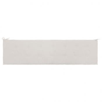 Gartenbank-Auflage Creme 200x50x3 cm Oxford-Gewebe