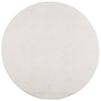 Teppich IZA Kurzflor Skandinavischer Look Creme Ø 80 cm