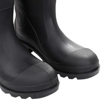 Gummistiefel mit Herausnehmbarem Innenfutter Schwarz Gr. 46 PVC