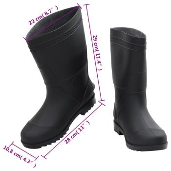 Gummistiefel Schwarz Größe 43 PVC