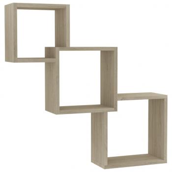 Cube Wandregale Sonoma-Eiche 68x15x68 cm Holzwerkstoff