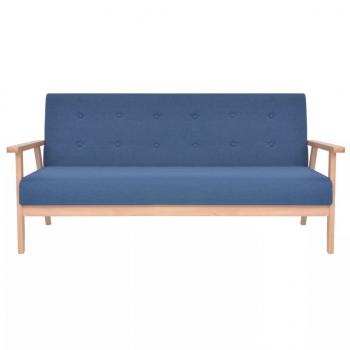 3-Sitzer-Sofa Stoff Blau