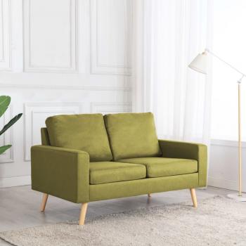 ARDEBO.de - 2-Sitzer-Sofa Grün Stoff