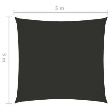 Sonnensegel Oxford-Gewebe Quadratisch 5x5 m Anthrazit