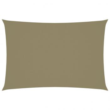 ARDEBO.de - Sonnensegel Oxford-Gewebe Rechteckig 3x5 m Beige