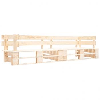 ARDEBO.de - Garten-Palettensofa 2-Sitzer Natur Holz