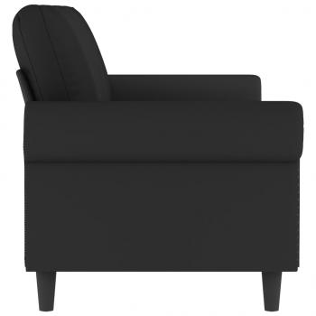 3-Sitzer-Sofa Schwarz 180 cm Samt