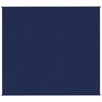 Gewichtsdecke Blau 200x220 cm 9 kg Stoff