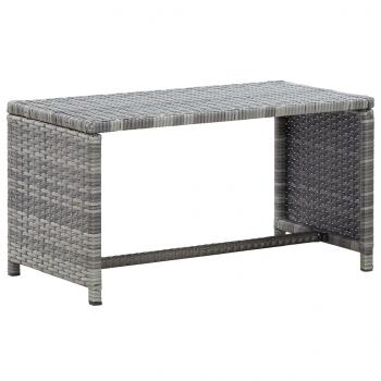 ARDEBO.de - Couchtisch Anthrazit 70x40x38 cm Poly Rattan