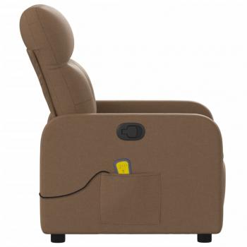 Massagesessel Braun Stoff