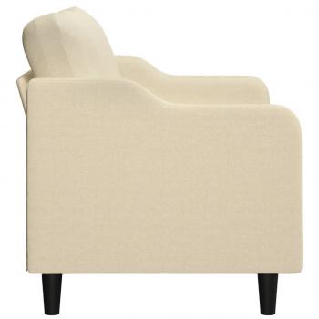 2-Sitzer-Sofa Creme 120 cm Stoff