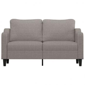 2-Sitzer-Sofa Taupe 140 cm Stoff