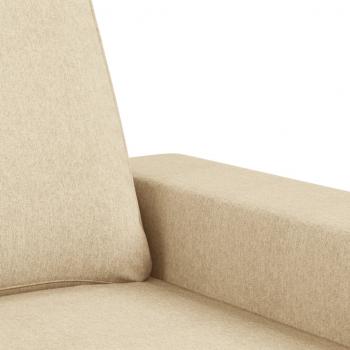 3-Sitzer-Sofa Creme 180 cm Stoff