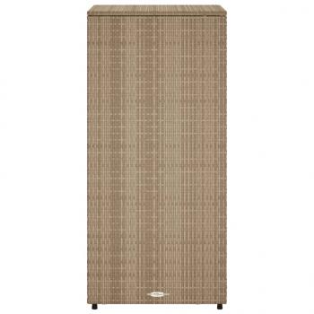 Gartenschrank Beige 50x55x115 cm Poly Rattan