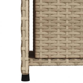 Gartenschrank Beige 50x55x115 cm Poly Rattan