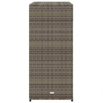 Gartenschrank Grau 105x55x113 cm Poly Rattan