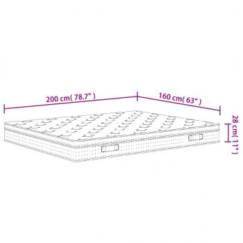 Matratze Taschenfederkern Medium Plus 160x200 cm