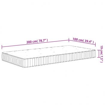 Matratze Taschenfederkern Mittel 100x200 cm