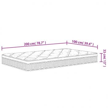 Matratze Taschenfederkern Medium Plus 100x200 cm