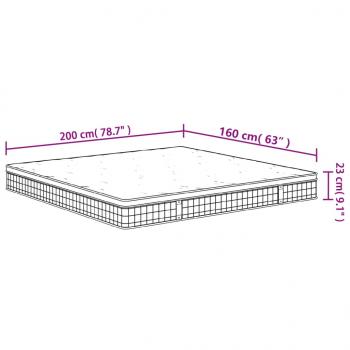 Matratze Bonnell-Federkern Mittel 160x200 cm