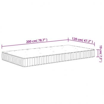 Matratze Taschenfederkern Mittel 120x200 cm