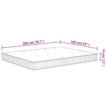 Matratze Taschenfederkern Mittel 160x200 cm