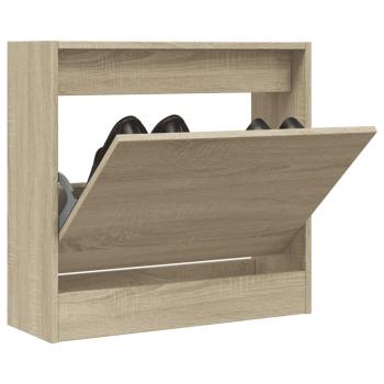 ARDEBO.de - Schuhregal Sonoma-Eiche 60x21x57 cm Holzwerkstoff