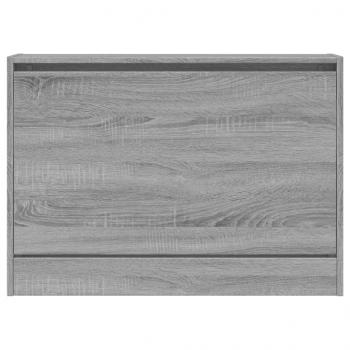 Schuhschrank Grau Sonoma 80x21x57 cm Holzwerkstoff