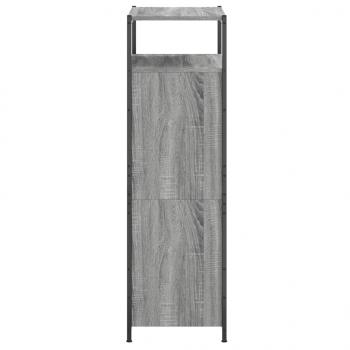 Schuhschrank Grau Sonoma 60x34x112 cm Holzwerkstoff