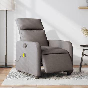 ARDEBO.de - Massagesessel Elektrisch Taupe Stoff