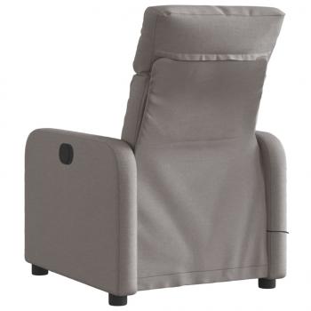 Massagesessel Elektrisch Taupe Stoff