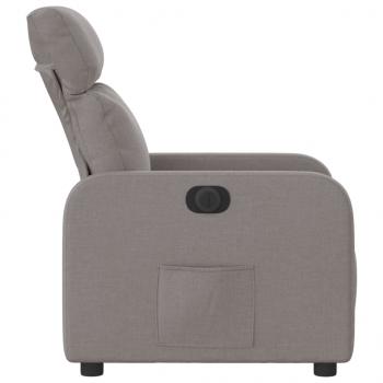 Relaxsessel Elektrisch Taupe Stoff