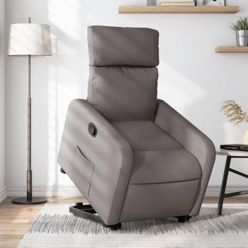 ARDEBO.de - Relaxsessel mit Aufstehhilfe Taupe Stoff