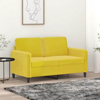 ARDEBO.de - 2-Sitzer-Sofa Gelb 120 cm Samt